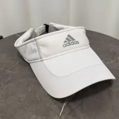 adidas サンバイザー　ホワイト　ゴルフ　テニス　アディダス