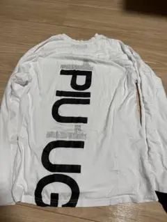 1PIU1UGUALE3 ロゴプリント 長袖Tシャツ ホワイトのサムネイル