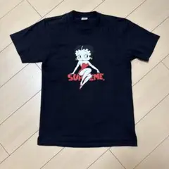 supreme Betty Boop プリント Tシャツ 黒 BETTY BOOP tシャツ 別注 BOOP（ベティー ブープ）キャラクター