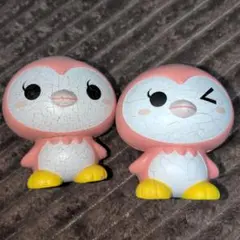 ペンギン スクイーズ 2個セット　陶器肌