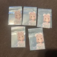 GIGO限定　学園アイドルマスター　ノベルティクリアカード　葛城リーリヤ　5枚