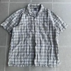00s ヴィンテージ OLD GAP オープンカラー リネンシャツ ビンテージ