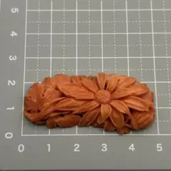 本珊瑚 ルース 彫刻 赤珊瑚 朱赤 コーラル さんご 秋37