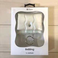 新品⭐︎iFace BeBling Airpodsポーチ ホワイトオーロラ