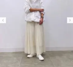 GU プリーツロングスカート