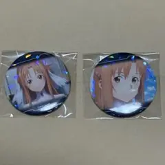 【即購入⭕️】SAO アスナ ホログラム缶バッジ 限定 新品 カラ鉄 2点セット