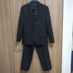 美品　フォーマル　卒業式　ブラックスーツ　160　着用一回