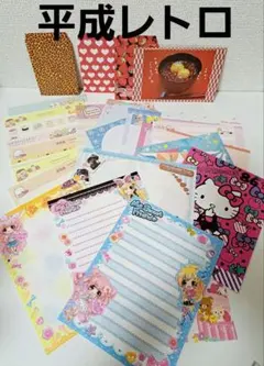 年代物 平成レトロ バラメモ キャラクター 便せんセット 30枚