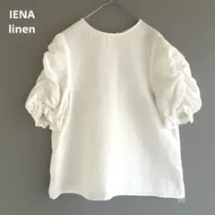 定価¥24,200 IENA エンブロイダリー ノースリーブブラウス リネン 