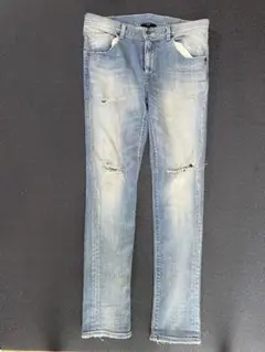 wjk ダメージデニム 117140055 サイズ3（L相当）ストレッチ 日本製のサムネイル
