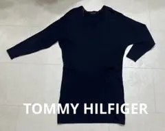 トミーヒルフィガー　ネイビー　ニットワンピース　チュニック