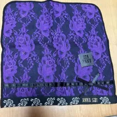 アナスイ　ANNA SUI タオルハンカチ　レース　バラ柄　新品未使用のサムネイル