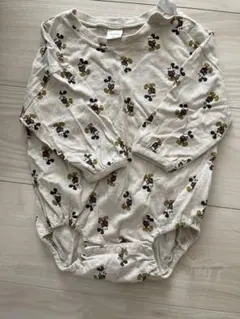 長袖ロンパース　80センチ　ミッキー柄