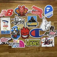 Stussy他 ストリートブランド ステッカー盛り合わせ 16枚セット★