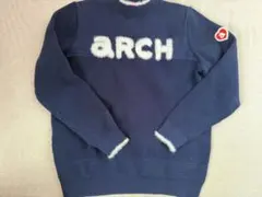 アルチビオ ロゴ入り ネイビー ニットセーター