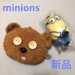 【新品】minions ティムぬいぐるみポーチ&ミニオンズマスコット2点セット