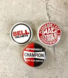USA直輸入●バイカー系 缶バッジ 3個セット 新品