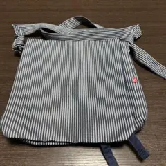 ヒッコリーストライプ ショルダーバッグ