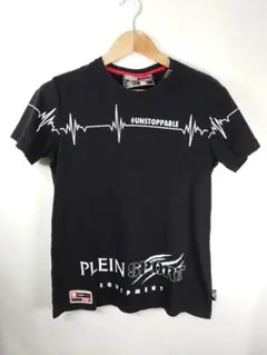 PHILIPP PLEIN PLEIN SPORT ロゴ Tシャツ 黒 心電図のサムネイル