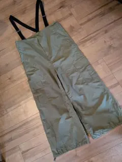 LEPSIM　オーバーオール　カーキー　綿ナイロン サロペット　アウトドア