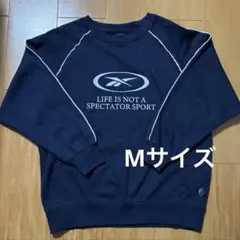 Reebok ネイビー トレーナー M