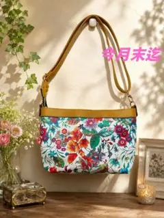 美品】デコブランシェ ショルダーバッグ レザー 花柄 牛革 京香 - メルカリ
