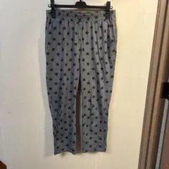 GU スター柄 イージーパンツ グレー XL