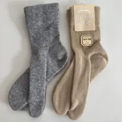 【新品未使用品】　福助　タビックス　ラムウール混　２足　サイズ22〜24cm