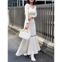 エイミーイストワール eimy istoire マーメイドニットワンピース