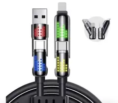 【新品　未使用】光るケーブル【ブラック　2m】【箱なし】