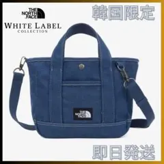 韓国限定　ノースフェイス トートバッグ デニム ショルダー　トートバックのサムネイル