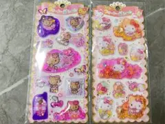 ★正規品★ キティ・キラキラウォーターシール2点セット