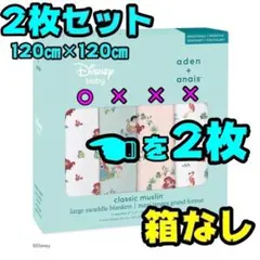 【新品】2枚　エイデンアンドアネイ　アリエル　おくるみ　プリンセス　ディズニー
