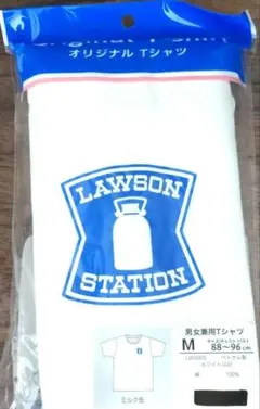 LAWSON オリジナルTシャツ ミルク缶 ホワイト M