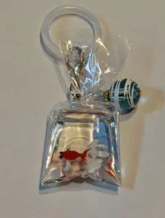 金魚袋と水色ヨーヨーのめじるしチャーム