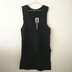 ミズイロインド　ウール　ロングベスト　FREE SIZE