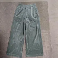 ♥【150】コーデュロイ淡いグリーン 長ズボン ポリエステル100%