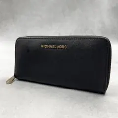 MICHAEL KORS ラウンドジップ ブラック 長財布 8505のサムネイル