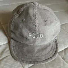 【最終値下げ】POLO ベビー キャップ 帽子 ベージュ 48~50cm