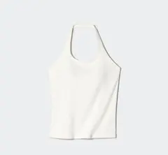 UNIQLO エアリズムコットンオープンバックホルターブラトップのサムネイル