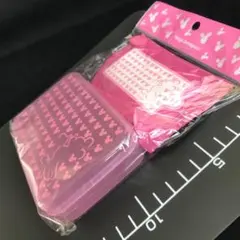 ミッキーマウス プラスチックケースとウェットティッシュ／ピンク／ディズニー