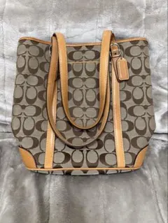 コーチ トートバッグ シグネチャー キャンバス 肩掛け ショルダーバッグ