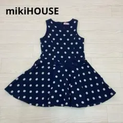 mikiHOUSE ミキハウス ドット柄ノースリーブワンピース 水玉