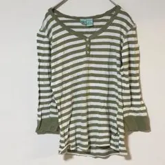 美品✨LOVE POTION 【S】ストライプ柄五分袖Tシャツ カジュアル