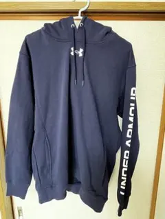 UNDER ARMOUR ネイビー フード付きパーカー