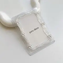 レジンデコ 硬質ケース トレカケース B8 推し活 うねうね 白 シルバー