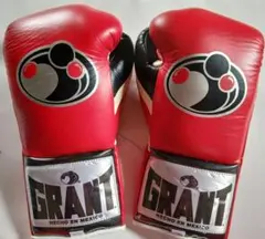 GRANT ボクシンググローブ レッド ブラック　10ozのサムネイル