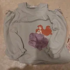 アリエル プリント 長袖カットソー ミントグリーン