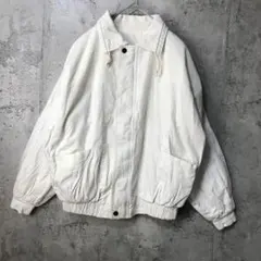 B18古着　ジャケット　ジャンパー　白　90s Y2K