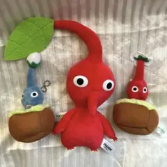 ピクミン ぬいぐるみとマスコット3個セット